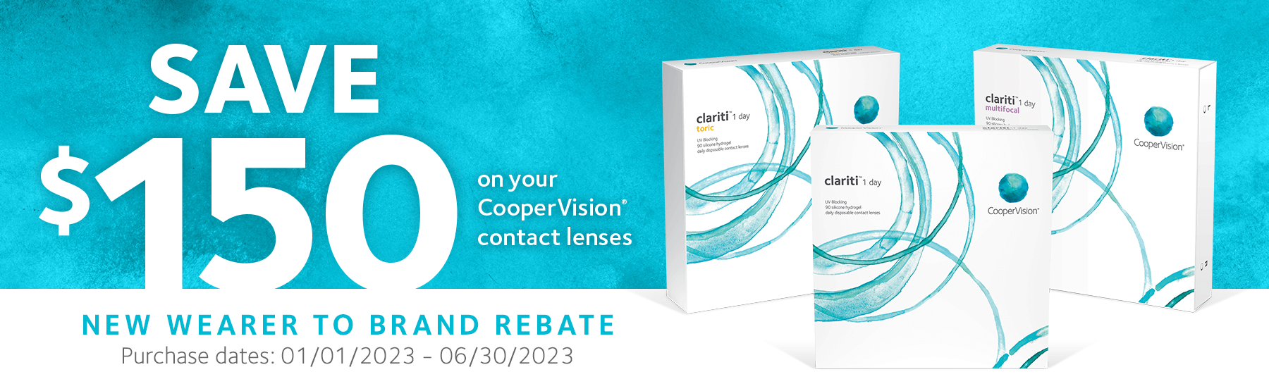 Save $150 on your clariti 1 day contact lenses