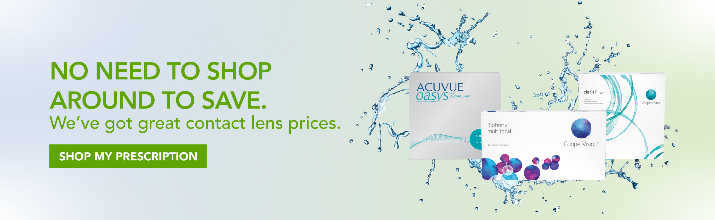 We've got great contact lens prices.